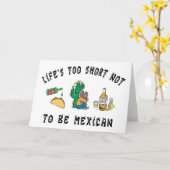 Carte mexicaine très drôle (Fleur jaune)