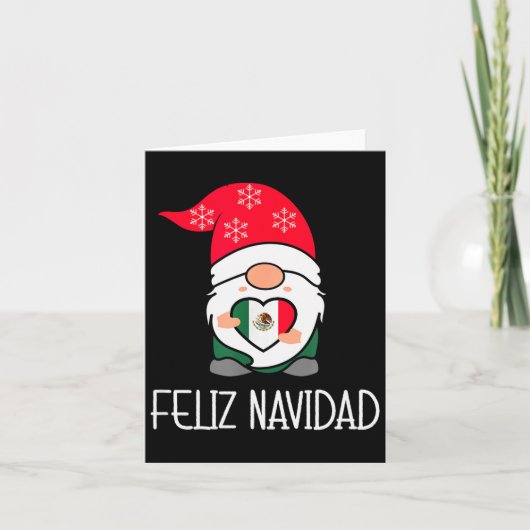 Carte Mexican Christmas Gnome Feliz Navidad Mexico (Devant)