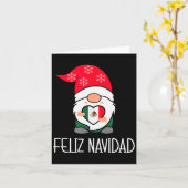 Carte Mexican Christmas Gnome Feliz Navidad Mexico (Fleur jaune)