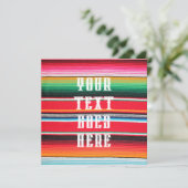 carte mexico mexicaine invitation serape mexique p (Debout devant)