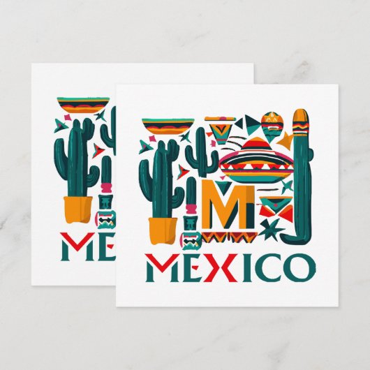 CARTE MEXIQUE (Devant / Derrière)