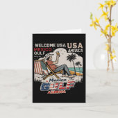Carte Mexique Amérique du Golfe États-Unis Drapeau améri (Fleur jaune)