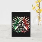 Carte Mexique Boxe Gants de Pion Design Art (Fleur jaune)
