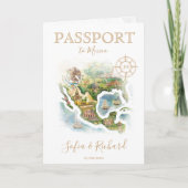 Carte Mexique de passeport de destination mariage (Devant)