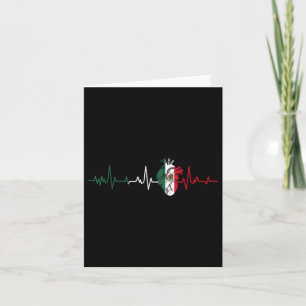 Carte Mexique Drapeau battement de coeur pour la fierté