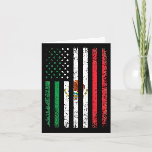 Carte Mexique Drapeau cadeau 4 juillet États-Unis Amériq (Devant)