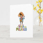 Carte Mexique - Viva Mexico Singer - lumière (Fleur jaune)