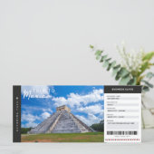Carte Mexique Voyage Pass Voyage Vacances Ticket (Debout devant)