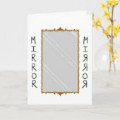 Carte MHM - Miroir miroir (Fleur jaune)