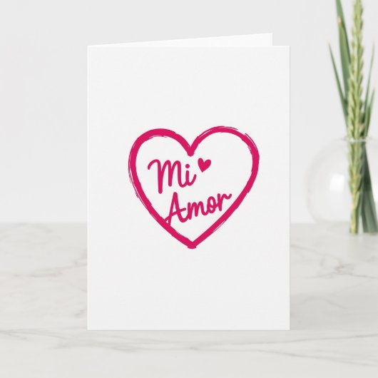 Carte Mi Amor Mon Amour (Devant)