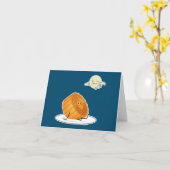 Carte Mi-Automne Festival Gâteau lunaire mooncakes pas (Fleur jaune)