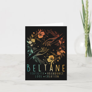 Carte Mi-été Solstice Beltane Fertilité Abunda