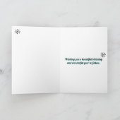 Carte Mi-Siècle Automne Feuilles Retro Joyeux Anniversai (Intérieur)