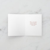 Carte Mi-siècle Moderne Papillon orange mignon Anniversa (Intérieur)