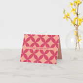 Carte Mi-Siècle Moderne Rétro, Merci Rose Mod (Fleur jaune)