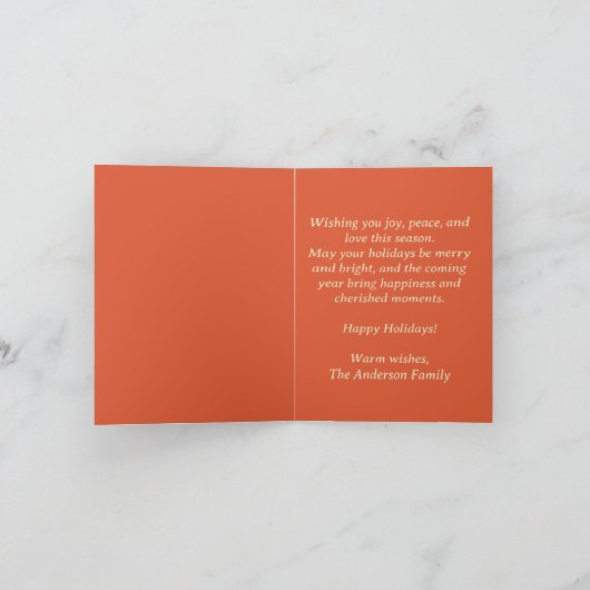 Carte Mi-siècle Noël (Intérieur)