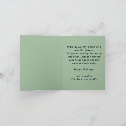 Carte Mi-siècle Noël (Intérieur)