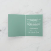 Carte Mi-siècle Noël (Intérieur)