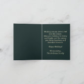 Carte Mi-siècle Noël (Intérieur)