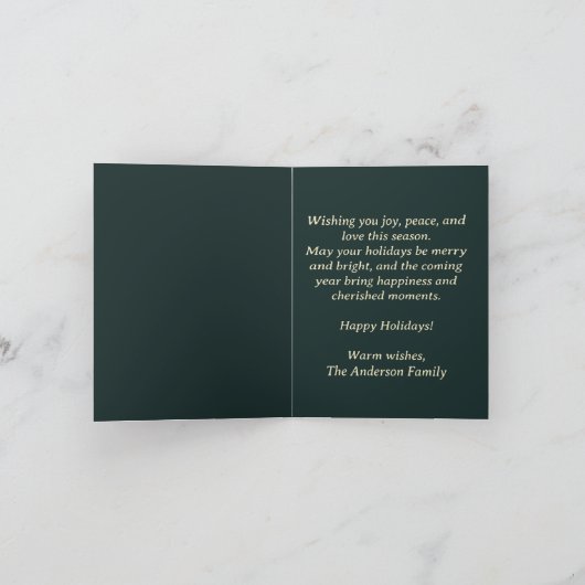 Carte Mi-siècle Noël (Intérieur)