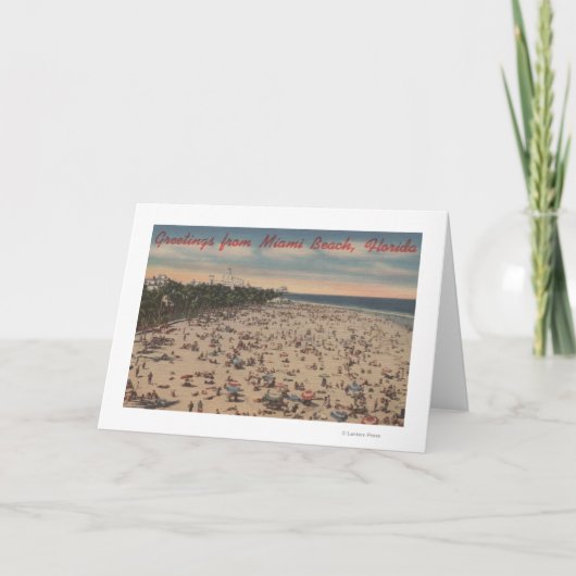 Carte Miami Beach, FloridaGreetings FromMiami, FL (Devant)