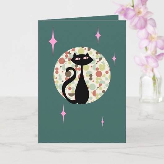 Carte Miaulement de chat (Orchidée)