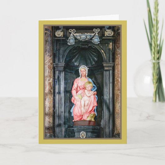 Carte Michel-Ange 1504 Vierge de Bruges Noël (Devant)