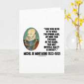 Carte Michel de Montaigne jamais deux avis citent de (Fleur jaune)