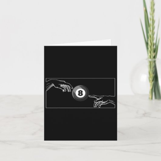 Carte Michelangelo Billard Artistique Main De Dieu Noir (Devant)