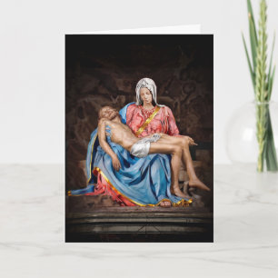 Carte MICHELANGELO PIETA' L'AGNEAU DE DIEU xdkbg