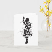 Carte Michelle Obama Citation - Quand Ils deviennent bas (Fleur jaune)
