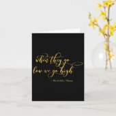 Carte Michelle Obama quand ils vont bas Nous allons haut (Fleur jaune)