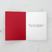 Carte Michigan Big Red Lighthouse Anniversaire (Intérieur)