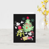 Carte Mickey Minnie Clic Christmas Tree (Fleur jaune)
