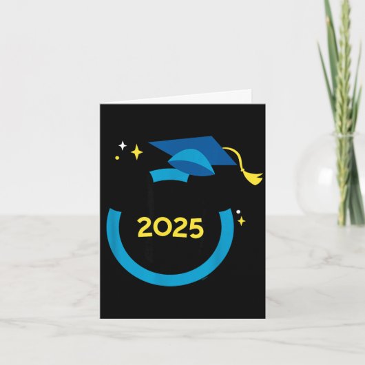 Carte Mickey mouse blue graduation cap class of 2025  (Devant)
