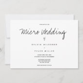 Carte Micro Mariage photo Mariage horizontal (Devant)
