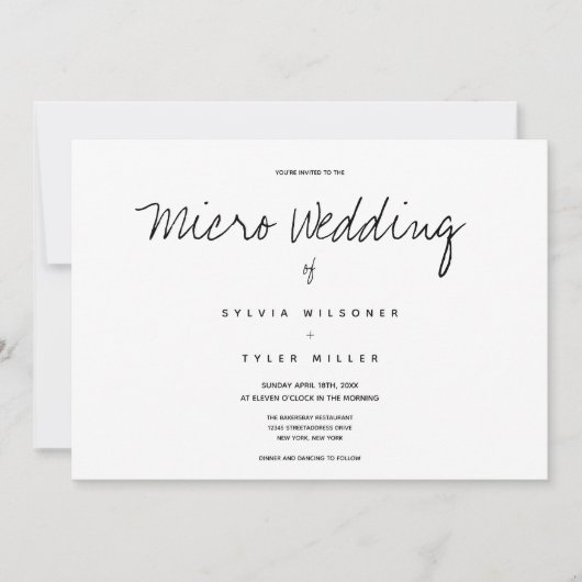 Carte Micro Mariage photo Mariage horizontal (Devant)