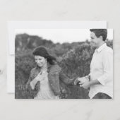 Carte Micro Mariage photo rose noir Mariage horizontal (Dos)