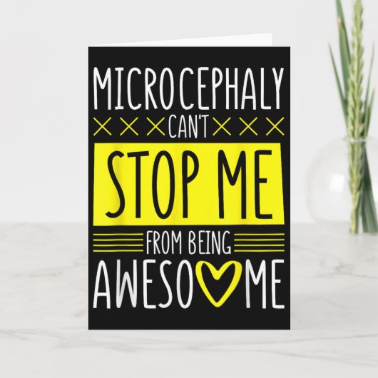 Carte Microcephaly Can't Stop Me, Microcephaly Fighter S (Devant)