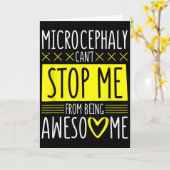 Carte Microcephaly Can't Stop Me, Microcephaly Fighter S (Fleur jaune)