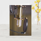 Carte Microphone dans Studio (Fleur jaune)