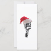 Carte Microphone père Noël (Devant)