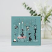 Carte Mid Century Kitty Family Mischief ©studioxtine (Debout devant)