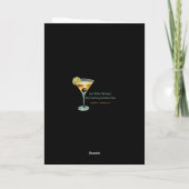 Carte Mid Century Retro 60s Mardi Gras Cocktail Party (Dos)