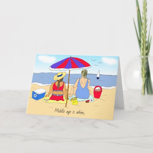 Carte MIddle Age Humour, amitié drôle (Devant)