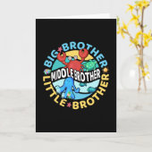 Carte Middle Brother est un Big and Little Brother (Fleur jaune)