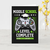 Carte Middle School Level Complete Graduation Cl 2025 Ga (Fleur jaune)