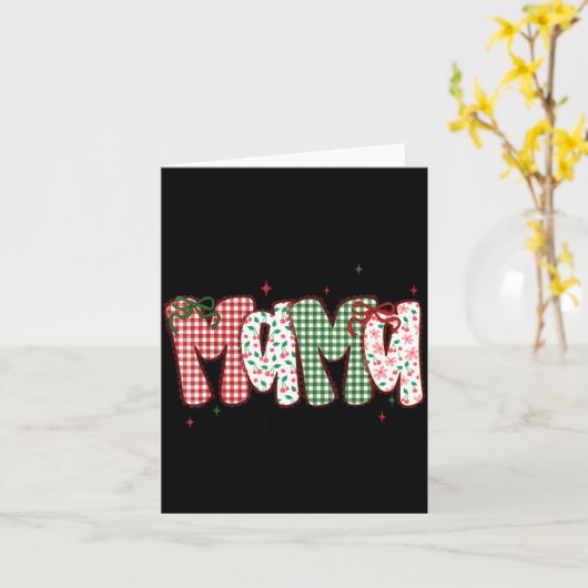 Carte Middle School Teacher Christmas Stamp Bow Middle S (Fleur jaune)