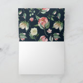 Carte Midnight Bloom Floral Baby shower merci (Intérieur)