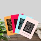 Carte Midnight Garden Line Soft Pink Birthday